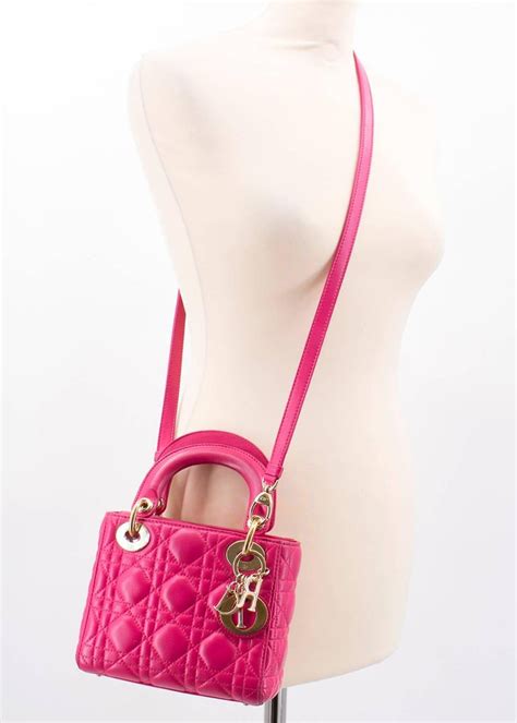 lady dior fucsia|Lady Dior Micro Bag Fuchsia Satin Embroidered with Multicolor .